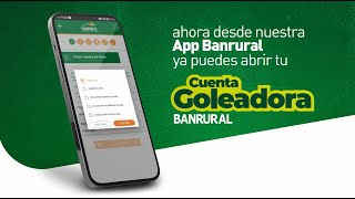 Paso a Paso para Abrir tu Cuenta de Ahorro Goleadora desde la App Banrural [upl. by Amalburga485]