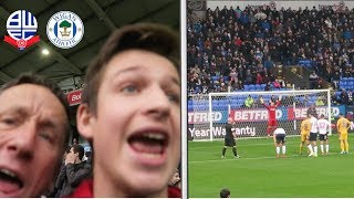 REFEREE SHOULD BE SACKED  Bolton vs Wigan Athletic VLOG [upl. by Cesaria834]