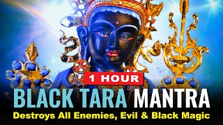 Black Tara Mantra Tara 7 1 Hour Destroys All Enemies Evil and Black Magic Supreme Protection [upl. by Oicnaneb]