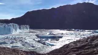 Ruptura de Base Glaciar Viedma  Desprendimento Glacial Viedma  21032015 [upl. by Delanos691]