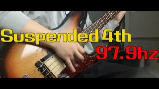 처음부터 끝까지 미친 슬랩만 Suspended 4th  979hz Bass Cover [upl. by Ppilihp535]