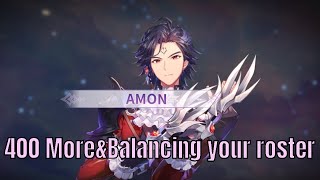 Knights Chronicle 400 more crystal on Amon and How to balance your roster [upl. by Newel]