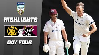 Western Australia v Queensland  Sheffield Shield 202324  Day 4 [upl. by Einwahr]