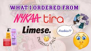 What products i Ordered during the sale  ftNykaaTira amp Limese  skincare review [upl. by Beutler]