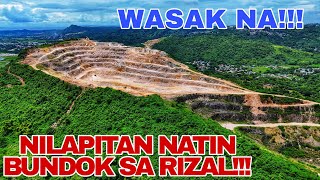 Nilapitan natin ng Drone ang Bundok sa Teresa Rizal na wasak na [upl. by Akima]