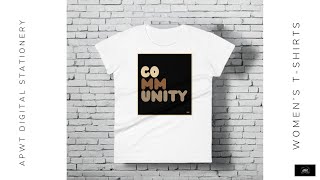 Statement TShirts  Womens Community TShirt community statementshirt fashion gifts tshirts [upl. by Jethro]