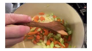 Making Chicken Soup Cooking Mirepoix [upl. by Shaina206]