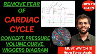 Cardiac Cycle  CVS Physiology  Pressure Volume Curve Wiggers Diagram  EASIEST Explanation [upl. by Aneeuqal814]