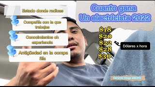 electricista en estados unidos 2022 cuánto gana un ayudante sin experiencia gerardoblogselectric [upl. by Sauveur342]