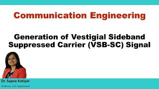 Communication Engineering  Generation of Vestigial Side Band Suppressed Carrier VSBSC Signal [upl. by Iamhaj]