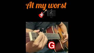 At my worst🥹🎸guitarcover emotionalsongyoutubeshortsshorts music [upl. by Shorter]