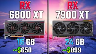 AMD RX 6800 XT vs RX 7900 XT  Test in 7 Games [upl. by Lisabeth]