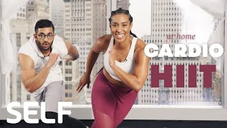 30 Minute HIIT Cardio Workout  Abs At Home  With Warmup  SELF [upl. by Nnylyt]