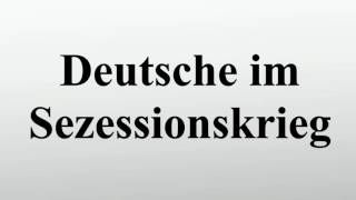 Deutsche im Sezessionskrieg [upl. by Yasibit]