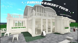 BLOXBURG PARISIAN BAKERYCAFE  welcome to bloxburg  lewiinaa [upl. by Asirehc]