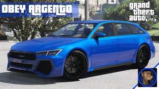 Obey Argento Audi RS6  GTA V LoreFriendly Car Mod  PC [upl. by Oralle494]