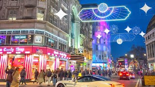 London Celebrates Ramadan ☪️ West End Walking Tour with Ramadan Lights 2024  4K HDR [upl. by Latt50]