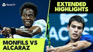 EXCITING Carlos Alcaraz vs Gael Monfils Highlights  Indian Wells 2022 [upl. by Otanod]