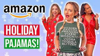 Rating Festive Holiday Pajamas From Amazon [upl. by Nevs995]