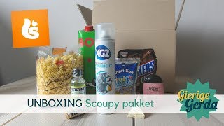 Unboxing Scoupy boodschappenbox  GIERIGE GERDA [upl. by Vasos]