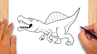 How to draw Spinosaurus [upl. by Ayotaj94]