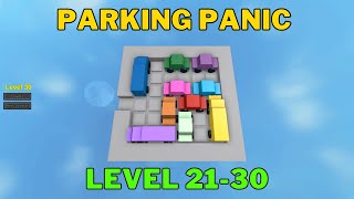 Roblox Parking Panic Full Walkthrough 21 To 30 Level Advanced Solution [upl. by Yahsan]