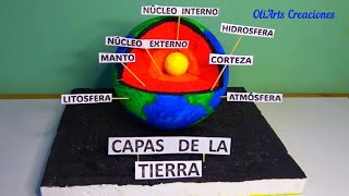 Como hacer MAQUETA CAPAS DE LA TIERRA paso a paso  model layers of the Earth [upl. by Octavian54]