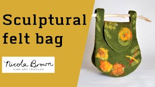 Sculptural felt bag [upl. by Micro631]