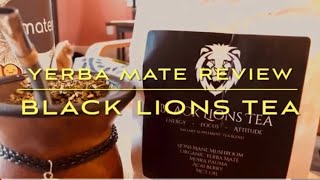 Yerba Mate Review Black Lions Tea [upl. by Xanthus]