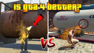 IS GTA 4 BETTER THAN GTA 5 GTA 5 VS GTA 4 ULTIMATE FACE OFF [upl. by Saideman]