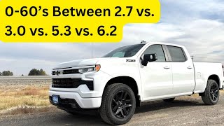 2025 Chevy Silverados 27 vs 30 vs 53 vs 62 060 on GPS [upl. by Haldis]