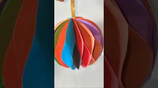 Rainbow Decoration Ball diy schoolcraft artandcraft craft art school schoolcraftidea diy [upl. by Adnuhsar]