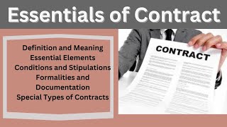 Essentials of Contract  types of contract  essentials of contract  iwslamic jurisprudence [upl. by Killen937]