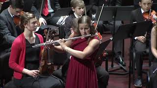 Concertino Op 107 by C Chaminade Leah Hyde flutist Armstrong Youth Orchestra [upl. by Anaugahs]