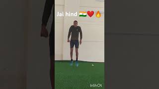 Continuous chest jump 💪🙏🏻jaihind train training badminton sports athelete shorts 🇮🇳❤️ [upl. by Applegate206]