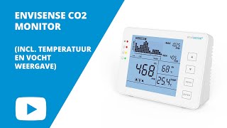 EnviSense CO2monitor incl temperatuur en luchtvochtigheidsweergave  Ventilatielandnl [upl. by Assadah]