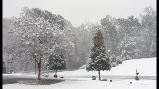 Winter Storm  January 17 2018  Clayton NC [upl. by Aitret]