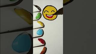 Smilet emoji drawing and kids Cartoon video youtuber trending art video viral [upl. by Coppola]