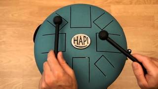 HAPI Drum Origin Tuneable Steel Tongue Drum Over 24 adjustable scales in E E flat and D [upl. by Kcirdla]