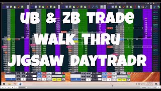 Treasury Scalping  UB and ZB Using Jigsaw Daytradr  Full Trade Walk Thru [upl. by Ellebana]