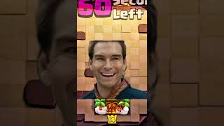 Perfectly Balanced 😅Clash Royale clashroyale shorts subscribe rocket homelander boys memes [upl. by Anahpets]