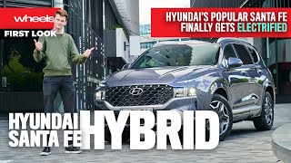 Worth the wait 2023 Hyundai Santa Fe Hybrid review  Wheels Australia [upl. by Natal]