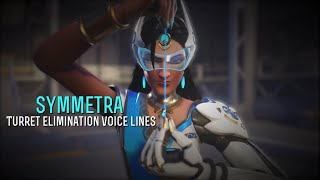 Symmetra’s Turret Elimination Voice Lines [upl. by Martina]