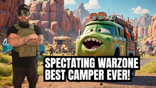 I SPECTATED THE WORLDS BIGGEST CAMPER SPECTATING WARZONE SOLOS [upl. by Hammer544]