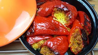 Gefüllte Paprika in der Tajine  Vegan  Orientalisch  Glutenfrei  momiskitchende [upl. by Justine935]