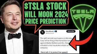 Elon Musk  Tesla Stock 2024 PRICE TARGET [upl. by Docia]