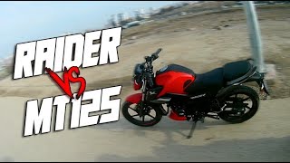 TVS RAİDER 125 VS ARORA MT 125 [upl. by Kcirdorb118]