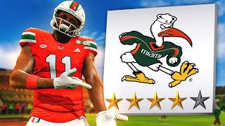 This College Football 25 Dynasty Rebuild Fixes the Miami Hurricanes [upl. by Yrrehc907]