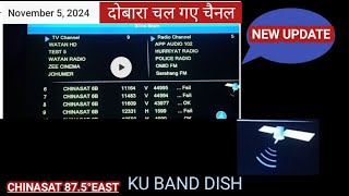 Chinasat 875°E New Update amp Channel List 5 Nov 2024 [upl. by Airretnahs]