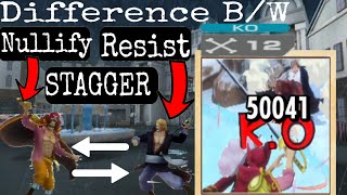 OPBR Nullify amp Resist Stagger Differences One Piece Bounty Rush [upl. by Aninay]